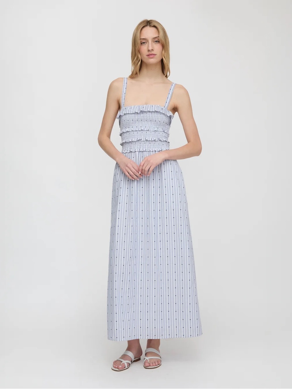 Hill House Analise Dress in Swiss Dot Sz Large